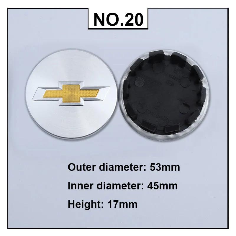 AABHM1 for Chevrolet MALIBU XL AVEO CAPTIVA CRUZE IMPALA LACETTI Sail SILVERADO 53mm 60mm Car Wheel Center Hub Caps