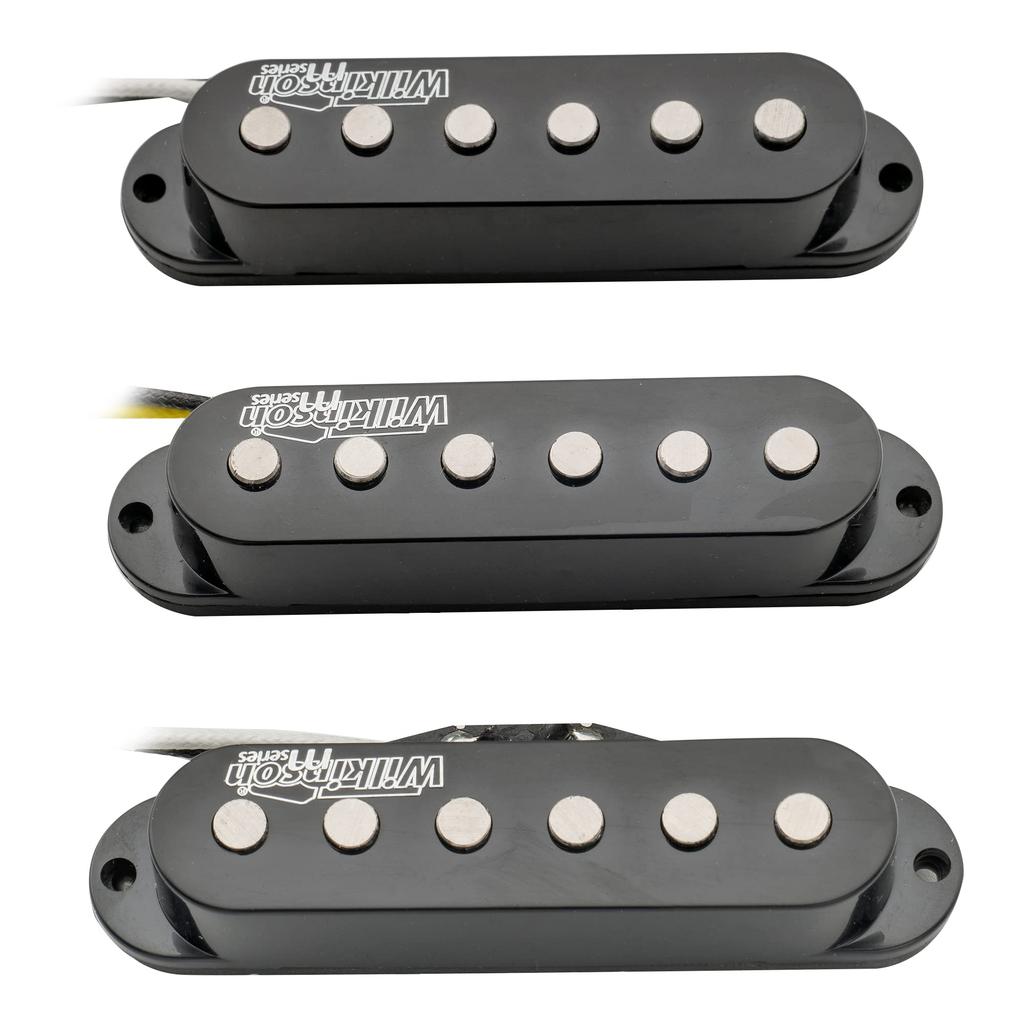 Комплект звукоснимателей для гитары Wilkinson M Series High Output Alnico 5 Strat, черный,