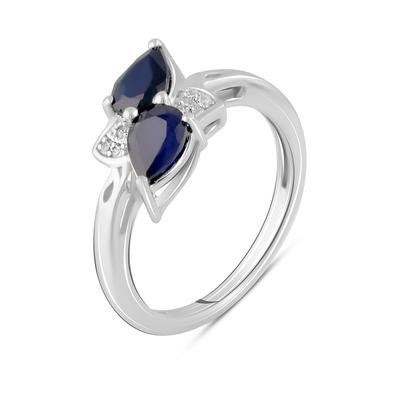 Серебряное кольцо с натуральным сапфиром 1.4ct (2103691)