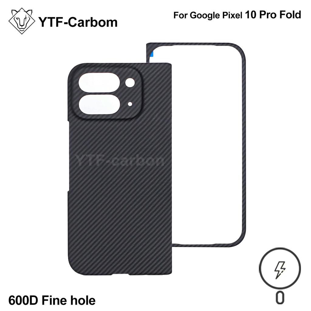 YTF-Carbon новый стиль для Google Pixel 10 Pro fold Защитная крышка шарнира из кевларовой углеродной fibras ультратонкий чехол для телефона 9 Pro fold