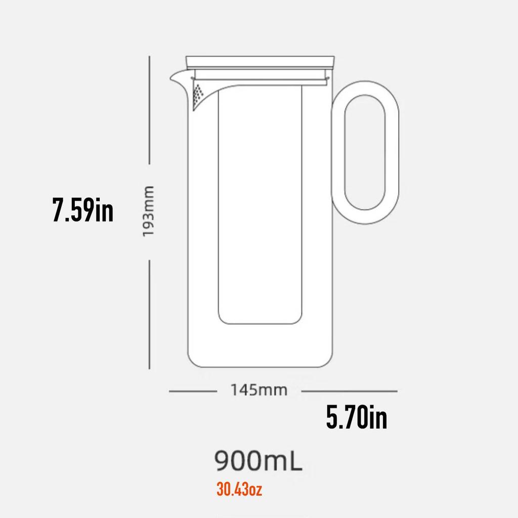 Samadoyo Heat-resistant Glass Tea Pot Aluminum Alloy Cup Lid Modern Tea Pot with Filter Screen Tea Pot Boiling Pot Tea Set 900ML