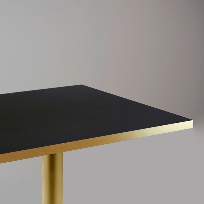 Rome Bistro Black High Table 60 X 60 Cm