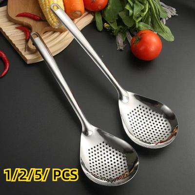 1/2/5 шт. Нержавеющая сталь ложка-сито кухонный дуршлаг ложка-фильтр пищевой совок перфорированный шумовка дуршлаг
