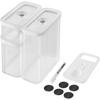 ZWILLING Fresh Save Cube Starter Storage Storage Japanese Fresh Save CUBE & Set, Medium, 5-Piece Set, Vacuum-Sealed Container, Canister, [Official