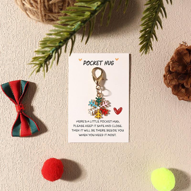 1 шт. Эмалированная декоративная клипса для рюкзака для ключей, для вечеринки, из сплава, подвески для сумки, рождественский брелок, подарки, кошелек для хранения, эстетика