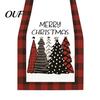 Decorative Table Runner Christmas Runner, Xmas Tree Ball Reindeer Print Seasonal Tablecloth, Winter Holiday Party Dining Decoration Washable