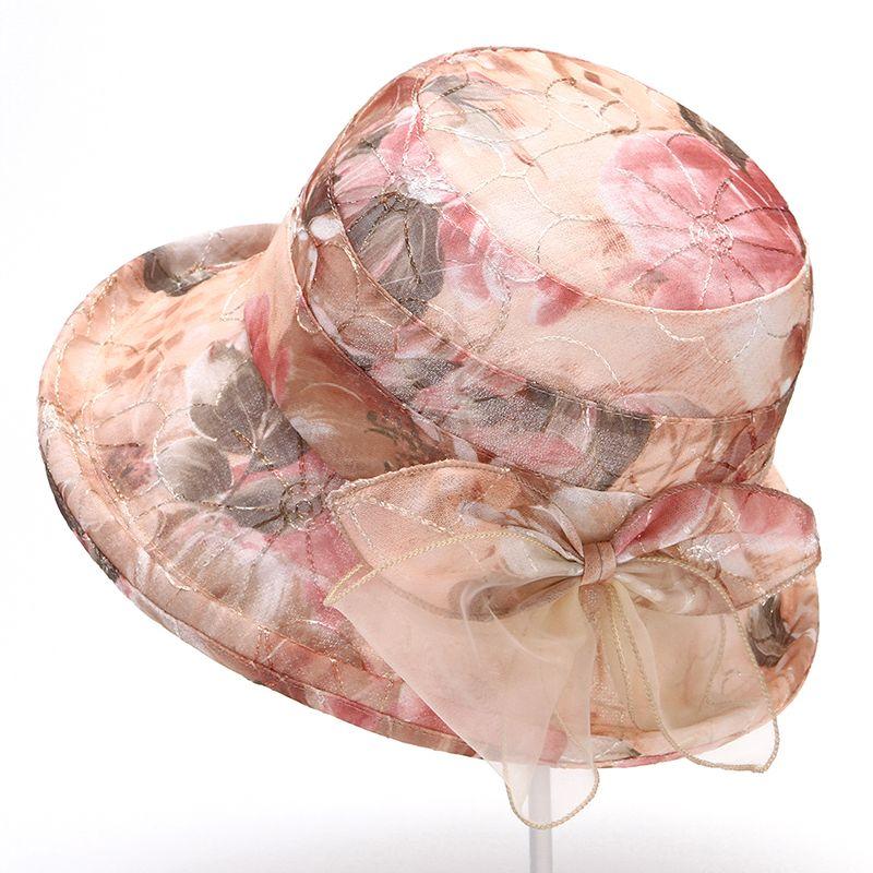 Middle-aged and Elderly Hats, Women's Spring and Summer, Mothers, Big Brim Sunhats, Thin Breathable Basin Hats, Sunscreen Fisherman Hats