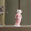 Animal Statue Resin Housewarming Gift Cartoon Collectible Cute Animal Sculpture for Bedroom Dining Table Entrance Cabinet Office