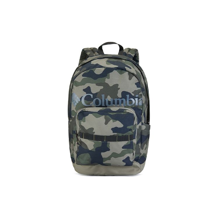 Columbia 22L City Sports Multi-Layer Large Capacity Printed Zipper Backpack Unisex Backpack Camouflage-Green UU0086-397