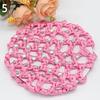Extremely Good Bun Cover Hair Net Ballet Dance Skating Rhinestone Crochet Snood