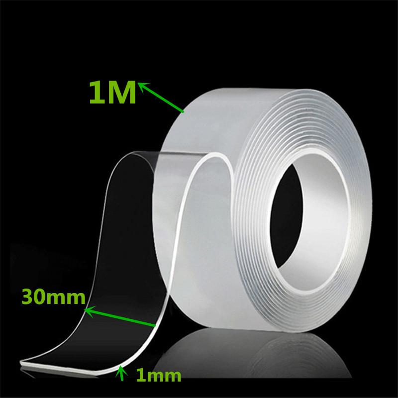 1/2/3/5m Transparent Nano Tape Powerful Adhesive Nano Tape Strong Double-sided Tape Waterproof For Bathroom Kitchen Super Glue