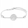 Silver Bracelet Tree of Life Tree of Happiness with Cubic Zirconia Silver 925