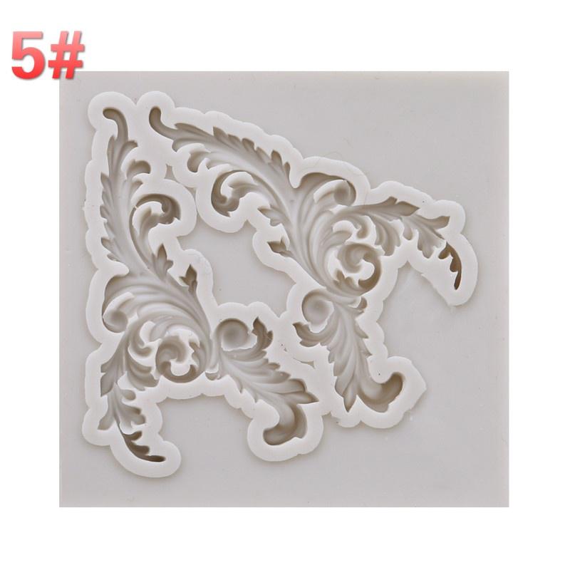 European Pastry Antique Mirror Frame Fondant Cake Mold Silicone Mould Border Embossing Pastry Tool