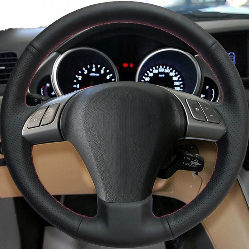 Hand-stitched Black Artificial Leather Car Steering Wheel Cover For Subaru Tribeca 2007-2014 B9 Tribeca 2006-2007