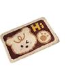 Утолщенный мультяшный кашемировый коврик для ног, коврик для пола в ванную комнату, коврик для туалета, влагоотводящий, нескользящий, коврик для прихожей, износостойкий, грязезащитный коврик
