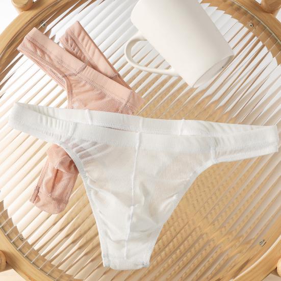 Мужские стринги однотонные с низкой посадкой, облегающие, спортивные, нижнее белье с U-образной выпуклой чашкой, высокие эластичные трусы