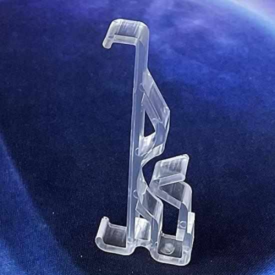 Valance Clips 10pcs 2.5inch Clear Plastic Hidden Retainer Holder Clip for Window Blind Valance,Horizontal Faux & Wood Blinds Parts