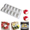 12-камерная силиконовая форма для помадки, форма для кнелей, мусс, шоколадный торт, инструменты для украшения, противень для выпечки