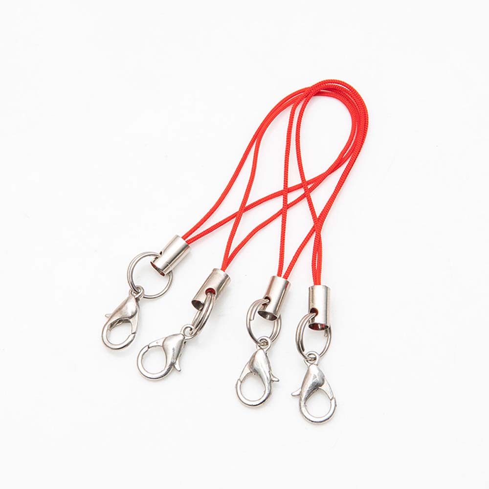 20pcs Hand Wrist Lanyard For Cellphone Lanyard Lariat Cords Lobster Clasp Rope Keychains Hooks Diy Mobile Phone Strap String