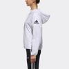 adidas Беговая тканая куртка с капюшоном женская куртка белая DM5256