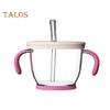 150ml Drinking Cup with Handles Baby And Toddler Sippy Cup Capacity Silicone Straw Easy-to-Grip Handle Mini Cup Reusable Children Tumbler