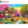 HUACAN 5D DIY Алмазный сельский пейзаж Вышивка крестиком Алмазная вышивка Мозаика Алмазный домашний декор