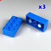 Магнитные кубики MOC для холодильника 2x4 1x2-2x2 с наклейками, развивающие конструкторы, игрушки для детей, рождественские подарки