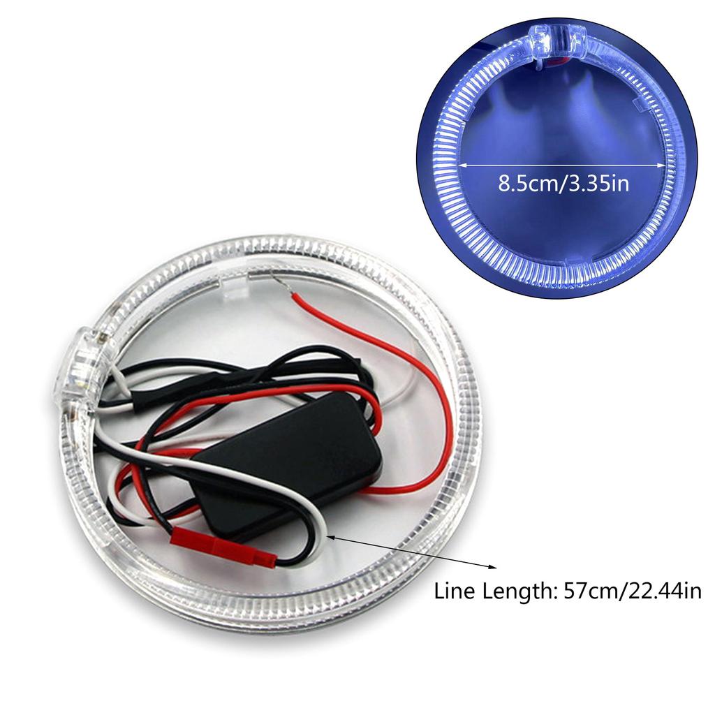 Светодиодный световод OpticAngel Eyes DRL HaloRings для автомобильных фар дневного света супер яркий водонепроницаемый аксессуар