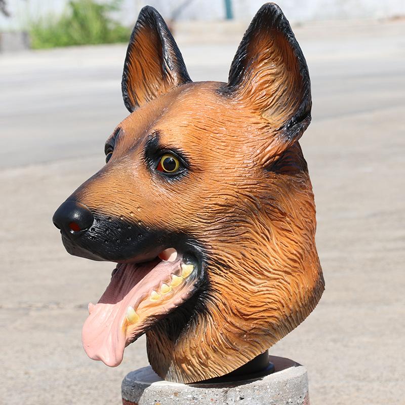 Wolf Dog Mask Halloween Latex Animal Headgear cosplay Funny costume live streaming props