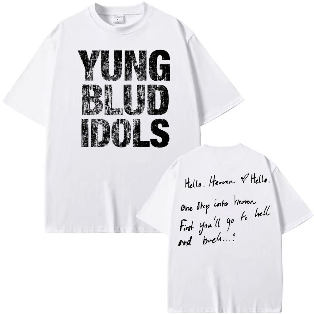 Youngblud Idols The World Tour 2026 T Shirts for Unisex Women Gothic Hip Hop Streetwear Tshirts 100 Cotton Oversized T Shirt Tops