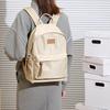 Fresh Backpack with School Wind Backpack Female Simple Large Capacity School Bag