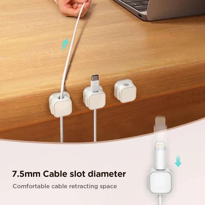 1/3/6/12 шт. Магнитный органайзер для проводов Настольный зажим для кабеля Протектор Шнур Магнит Кабелеукладчик Ряд Вилка Мышь USB Кабель для зарядки Держатель Крючок