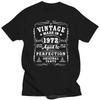 Vintage Made In 1972 Aged To Perfection Arigial Parts Birthday Decorations T-Shirt Men Funny Old T Shirt Tops Tees Streetwear