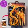 Fire Falls D Texture Metal Poster Customized Wall Art Tin Sign Gift for Mancave Decor Room Decoration Gaming House Funny Signs