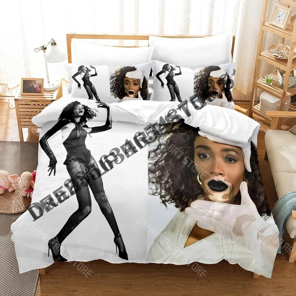 3D Print Winnie Harlow Bedding Set Single Twin Full Queen King Size Bed Set Adult Kid Bedroom Duvetcover Sets Game Anime Bed