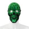 Жуткий Страшный Череп Головной убор Светящаяся Вечеринка Косплей Маска Новинка Хэллоуин Маска Скелета Косплей