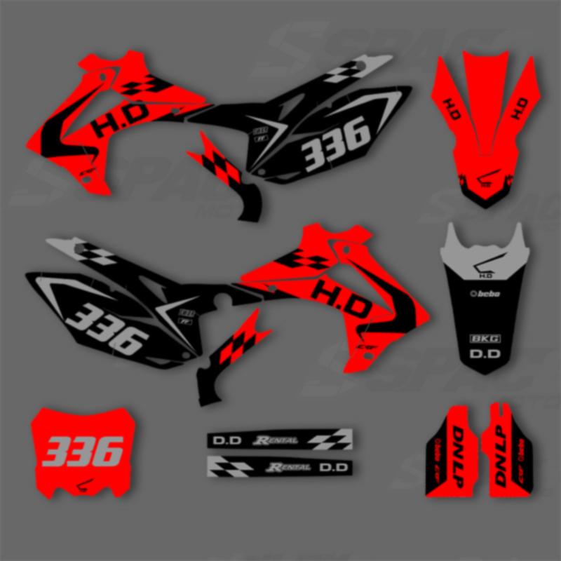 SPACE Custom Motorcycle Graphics Background Decal for HONDA 2014 2015 2016 2017 CRF250R 2013-2016CRF450R Decals Stickers Kits 10