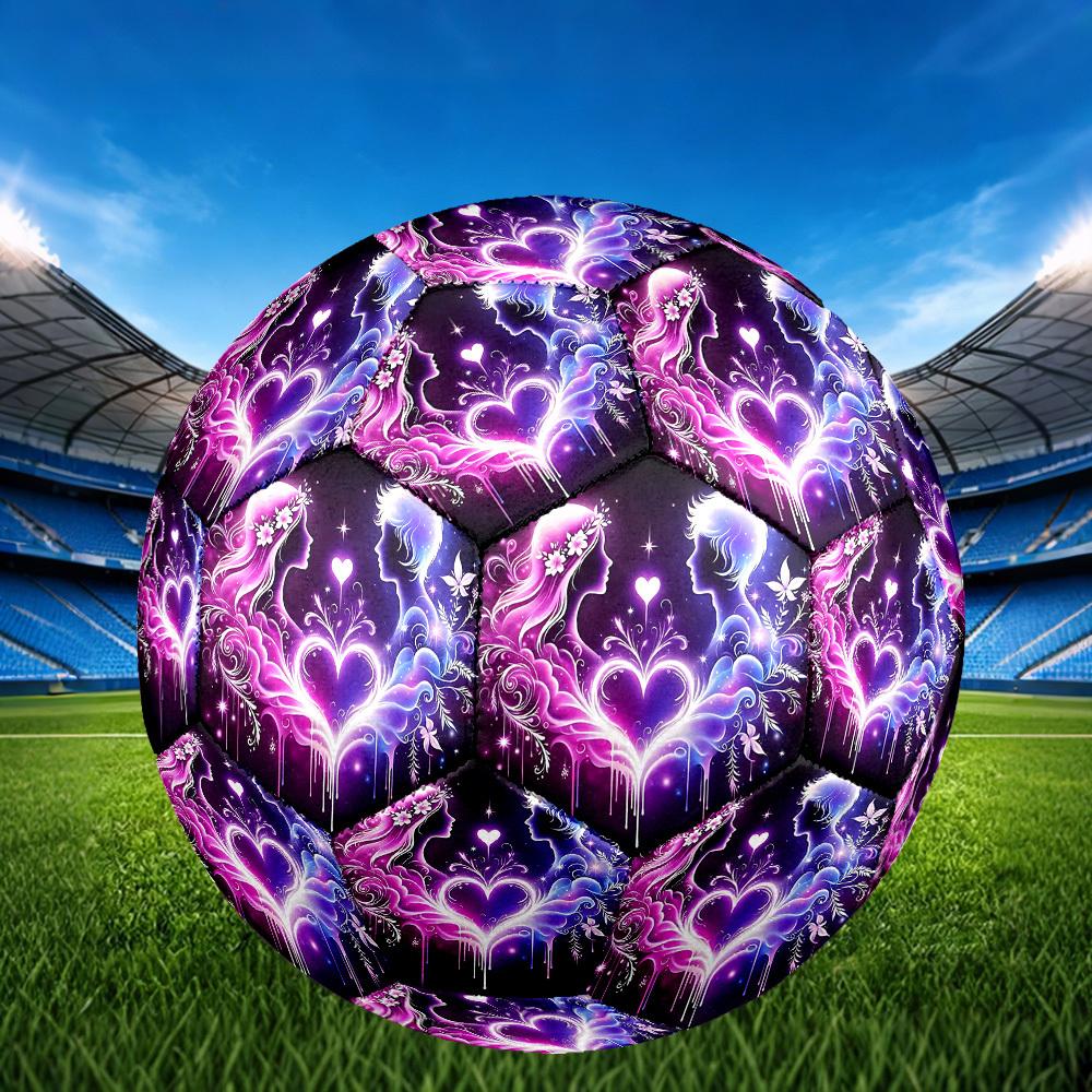1pc Love Bloom Size 5 Soccer Ball Professional Match Training Football Indoor &Outdoor Sports Ball Lightweight Durable c6521