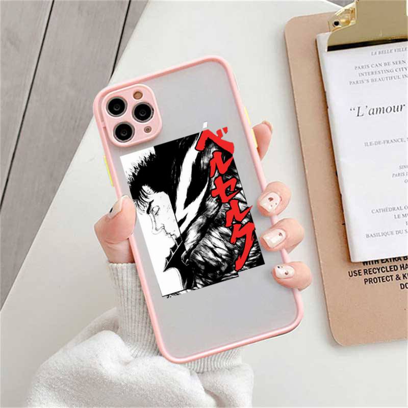 Чехол для телефона с аниме Berserk Guts, матовый прозрачный чехол для iphone 14 11 12 13 plus mini x xs xr pro max