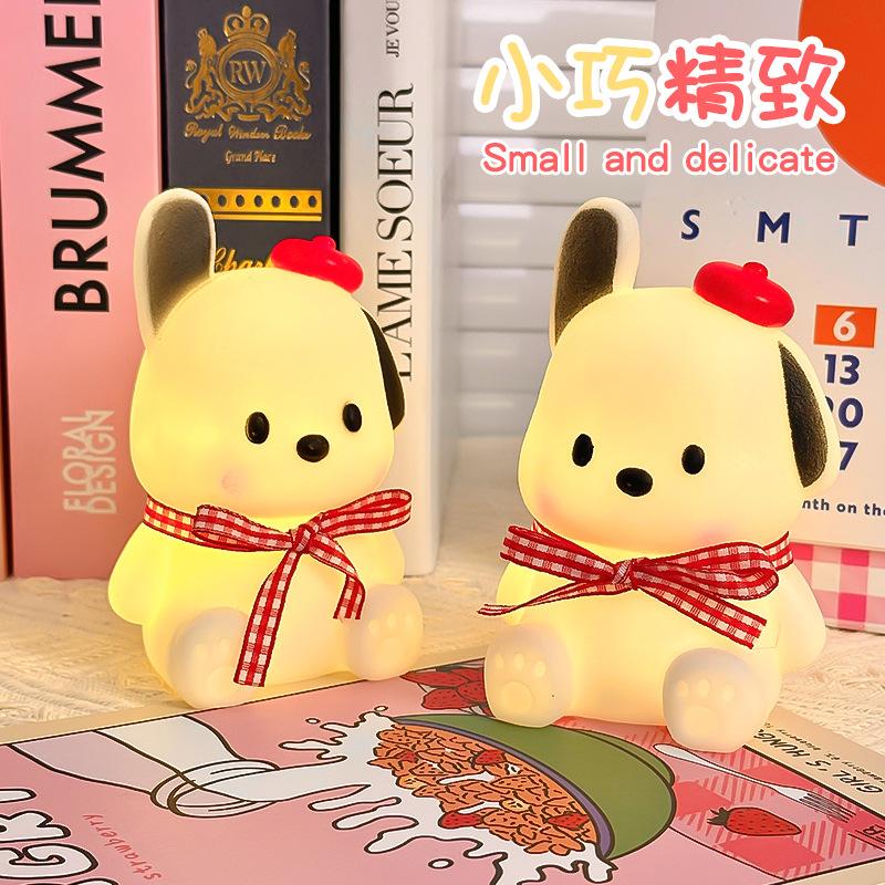 Пача Собака Ночник Милый Атмосферный Свет Студенческая Декоративная Настольная Лампа Спальня Прикроватная Лампа Украшение
