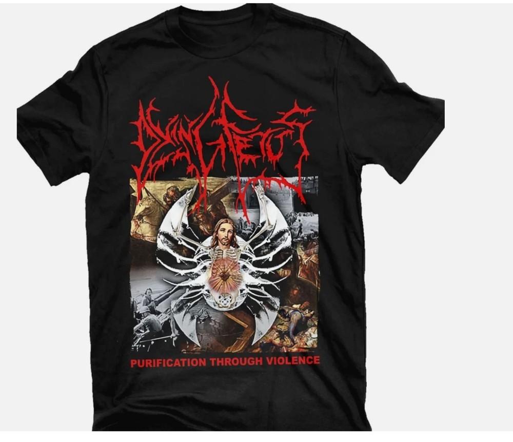 Черная футболка с принтом группы Dying Fetus, унисекс, короткий рукав, размеры S-5XL, унисекс футболка