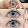 EYESHARE 2Pcs Natural Brown Contact Lenses Yearly Contact New Korean Cosmetics Beauty Blue Eyes Makeup Pupils