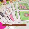 Educational Capybala Quiet Book Early Learning 3D Sticker Book Activity DIY Pinch Toy Book  Girls