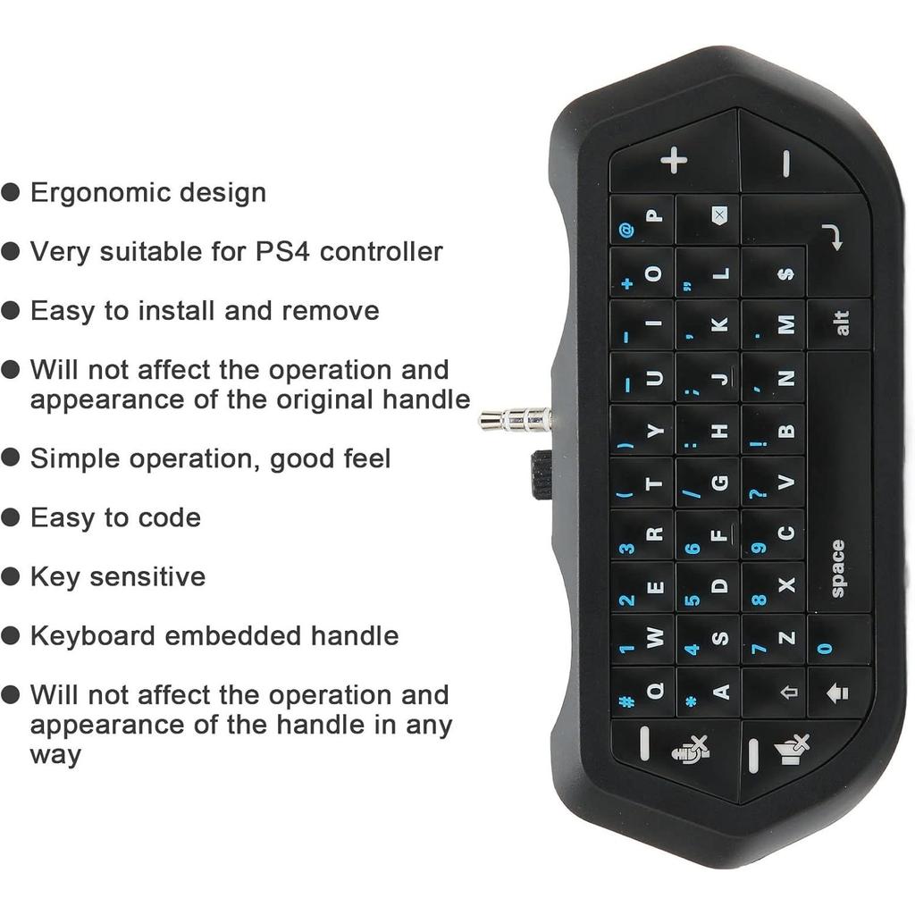 Мини-клавиатура для PS4, сверхкомпактная игровая клавиатура для сообщений, беспроводная игровая клавиатура Bluetooth для контроллера PlayStation4 PS4
