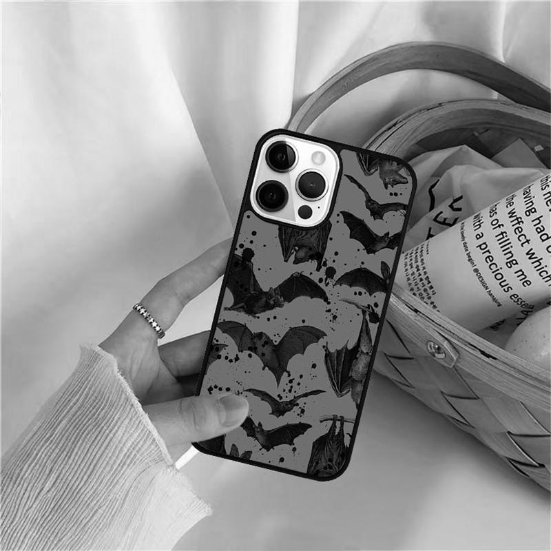 Goth Vampire Bat Gothic Celular Mobile Smartphone Cases For iPhone 17 Air 16e 15 14 12 13 11 Pro MAX Plus Fundas