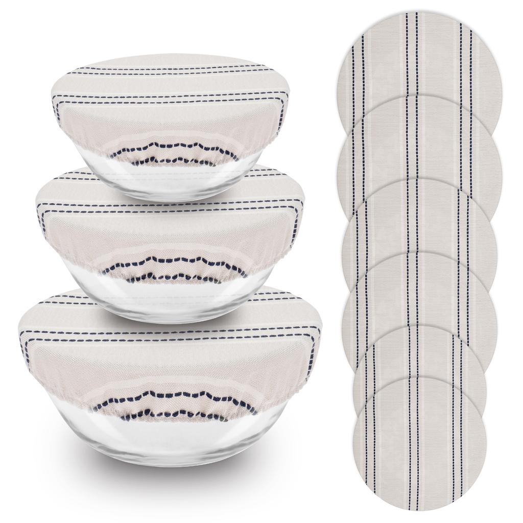 3/6Pcs Bowl Cover Elastic Bread Fermentation Cover Reusable Sourdough Fermentation Jar Covers Set for Baking Kitchen Accessories