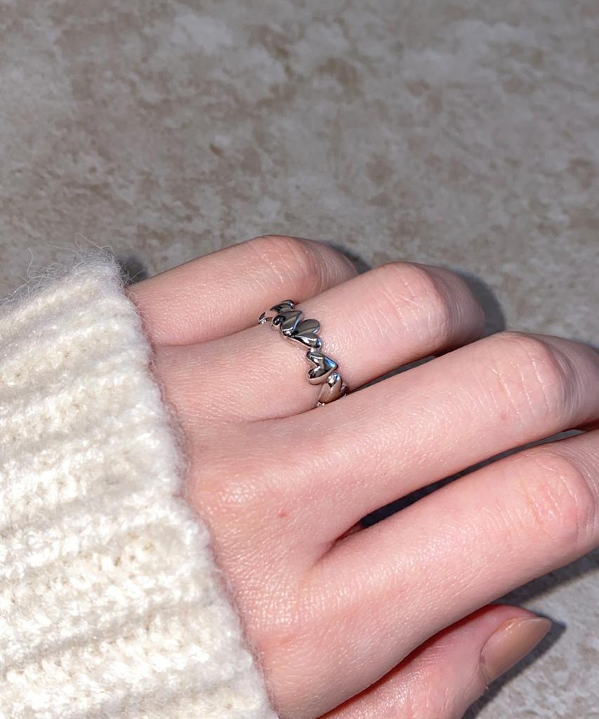 Парное кольцо Noonoo Fingers Сердце