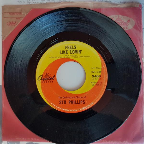 7inch Record STU PHILLIPS - Feels Like Lovin' 5466 Capitol Records US Jazz Used