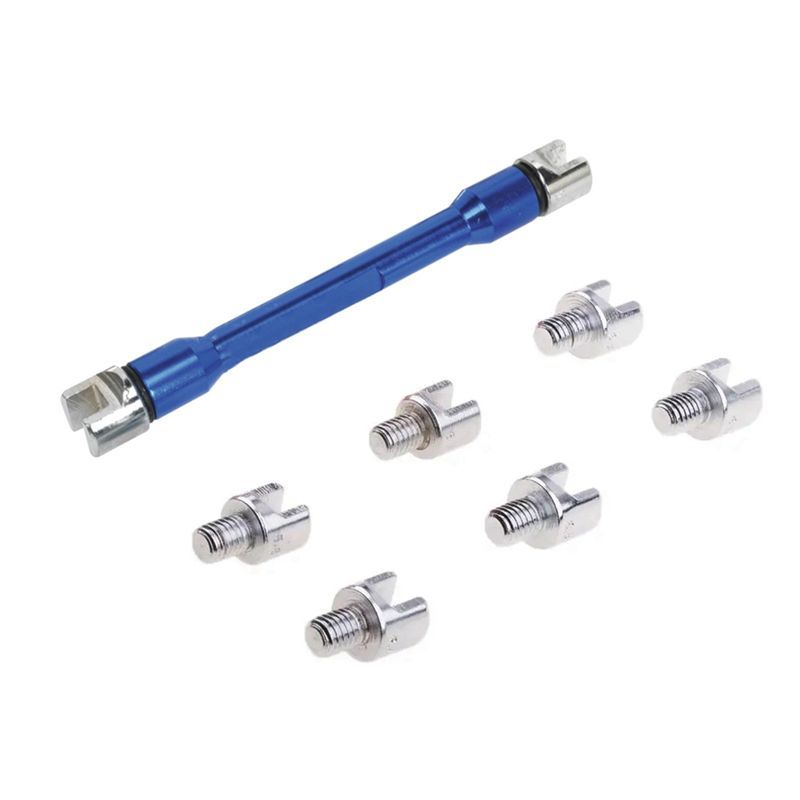 NEW HOT In Stock-Spoke Wrench Motorcycle Motorbike Spoke Wrench 5.4-6.8Mm Buckled Wheel Fit 8 Sizes Of Spoke Nipples