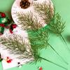 12/24 шт. искусственных сосновых веток, искусственные сосновые стебли, искусственные кедровые иголки, спицы для рождественского елочного венка, гирлянды, декора